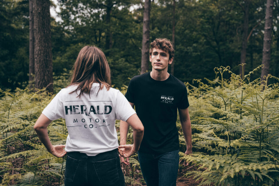 Herald Brand Logo Tee - White - Image 4